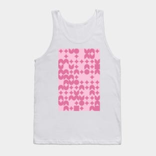 Valentines Day Geometric Pattern - Flowers #9 Tank Top